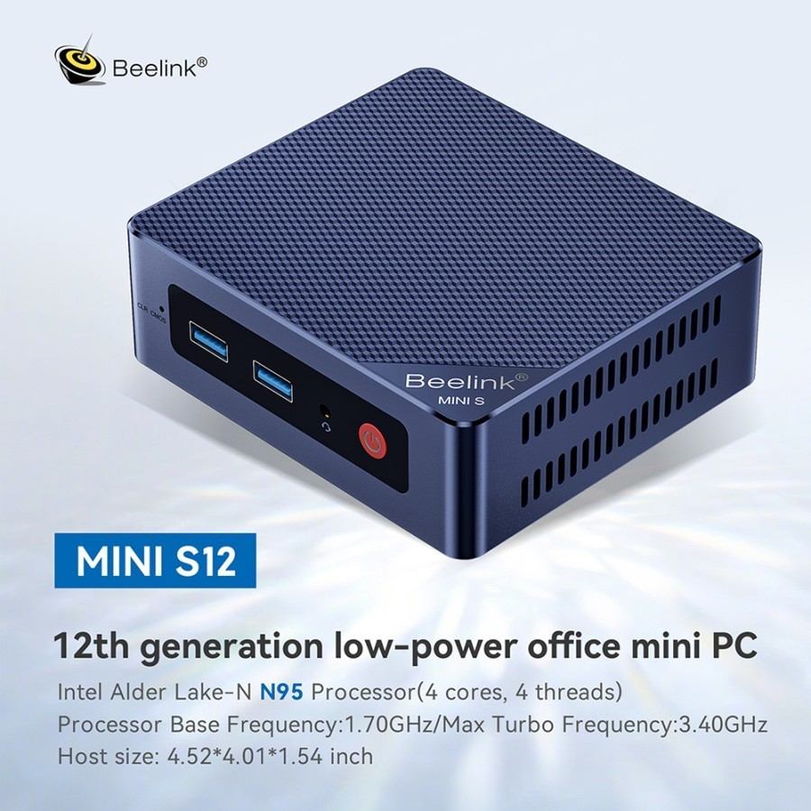 Beelink Mini PC  mini s12 N95 Intel Alderlake 8/256 SSD NVMe
