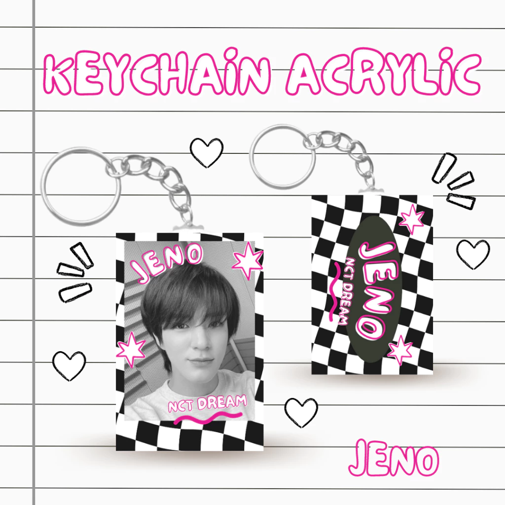 Kunci Rantai Akrilik NCT DREAM K-Pop dan Aksesoris Keychain