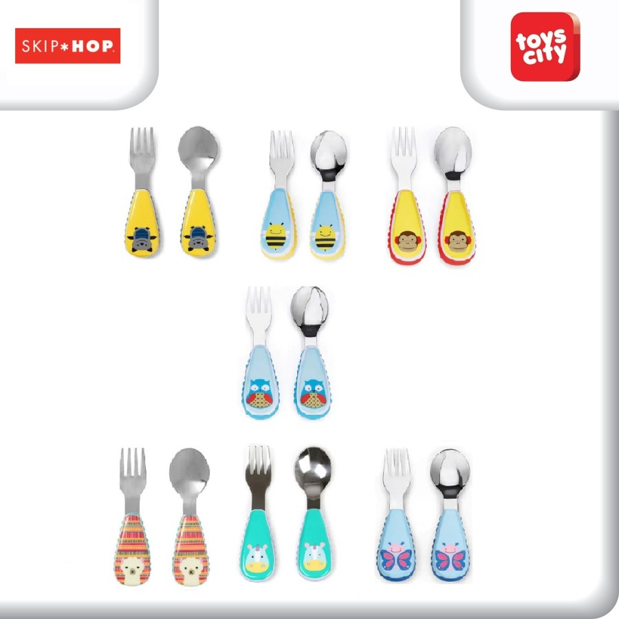 Jual Skip Hop Zootensils Fork & Spoon - Alat Makan Anak | Shopee Indonesia