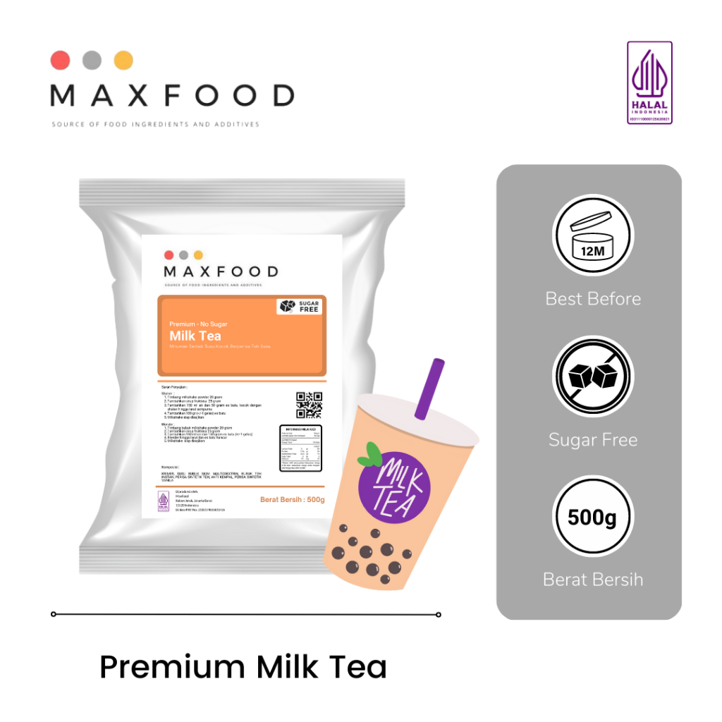 Jual Premium No Sugar - Milk Tea / Bubuk Minuman Milk Tea Tanpa Gula