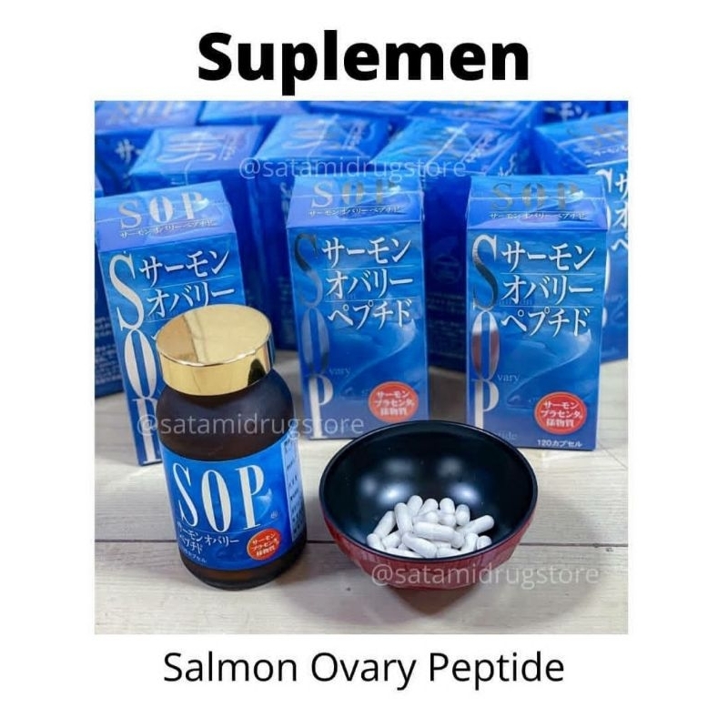 Jual SOP / Salmon Ovary Peptide Kapsul isi 120 (Asli impor dari Jepang ...