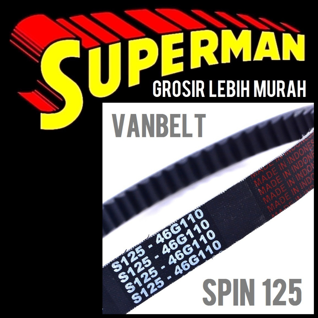 Jual (4C) VANBELT SPIN (S125 46G110) skywave sky drive hayate v belt v ...