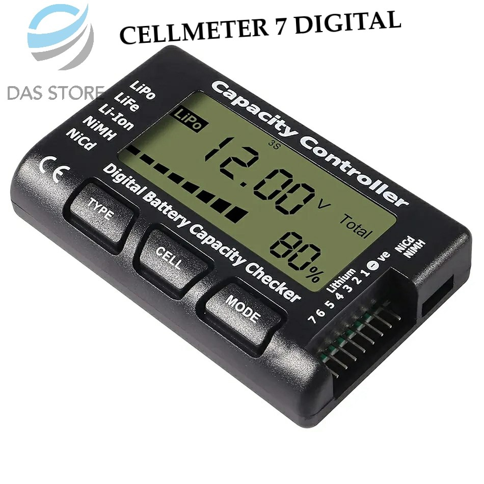 Jual DIGITAL CELL METER 7 CELLMETER V2 LIPO BATTERY CAPACITY CHECKER ...