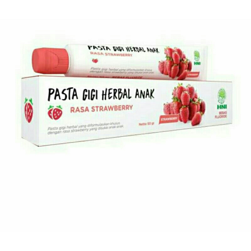 Jual HNI PASTA GIGI ANAK RASA STRAWBERRY,ANGGUR DAN JERUK 120GR ...