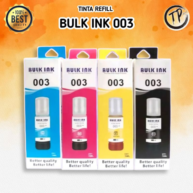 Jual Tinta Bulk ink 003 /Tinta 003 Bulk ink Original isi 80 ml | Shopee ...