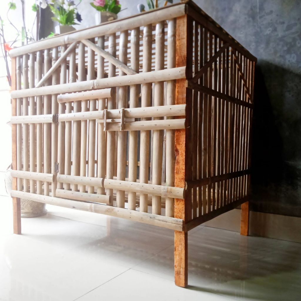 Jual Kandang Ayam Bambu Rakitan Size 60x80 Cm Shopee Indonesia 0435