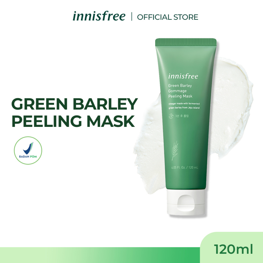 Jual Innisfree Green Barley Gommage Peeling Mask 120ml Masker untuk