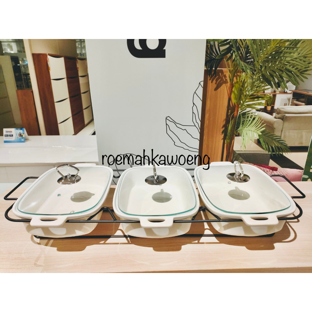 Jual Prasmanan Food Warmer Keramik Putih | Shopee Indonesia