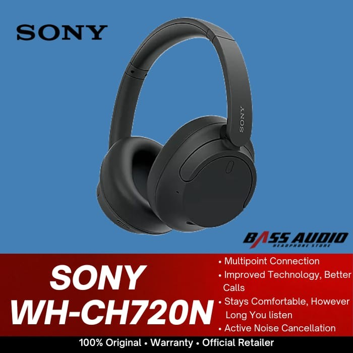Jual Sony WHCH720N Wireless NoiseCanceling Bluetooth Headphone WH