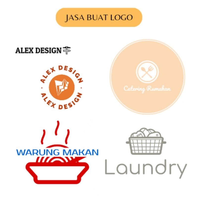 Jual Jasa Desain Logo Aesthetic Simple Untuk Usaha Toko Online Umkm