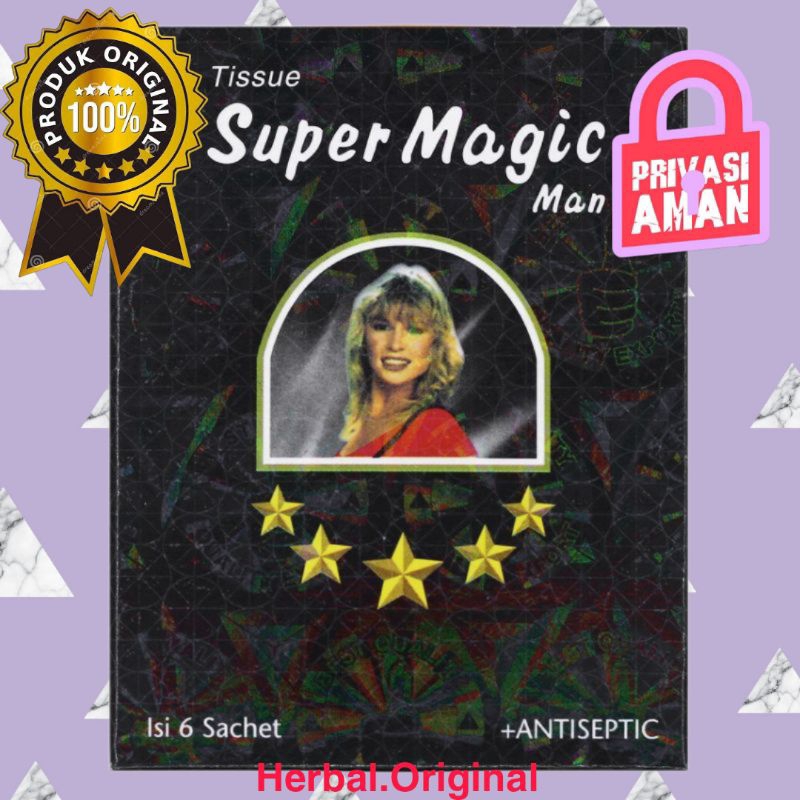 Jual Tissue Super Magic Man Magic Power Lovers Asli Dijamin