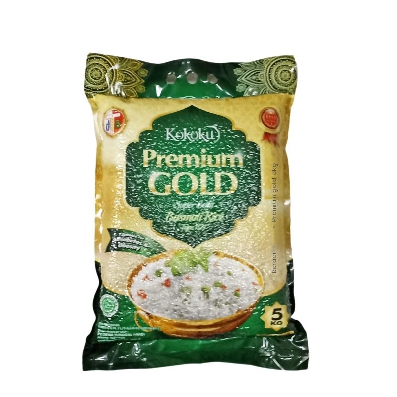 Jual Beras Basmati Kokoku Premium Gold 5kg | Shopee Indonesia