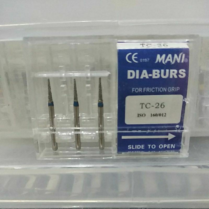 Jual DENTAL MATA BUR Mani Bur Kode TC 26 dental diamond Burs TC26