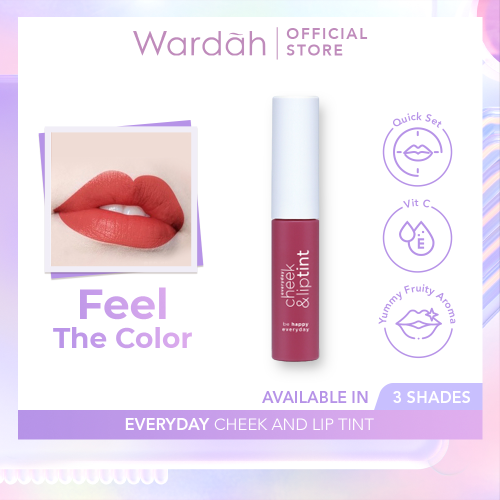 Jual Wardah Everyday Cheek and Lip Tint Lips Dengan Warna Intense dan Hasil Natural Ala Korea