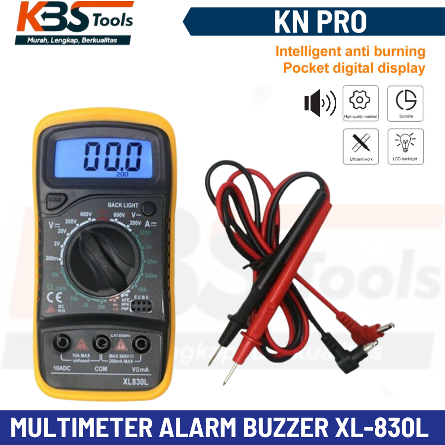 Jual Multimeter Digital Buzzer XL 830L - Avometer Multitester XL-830L ...