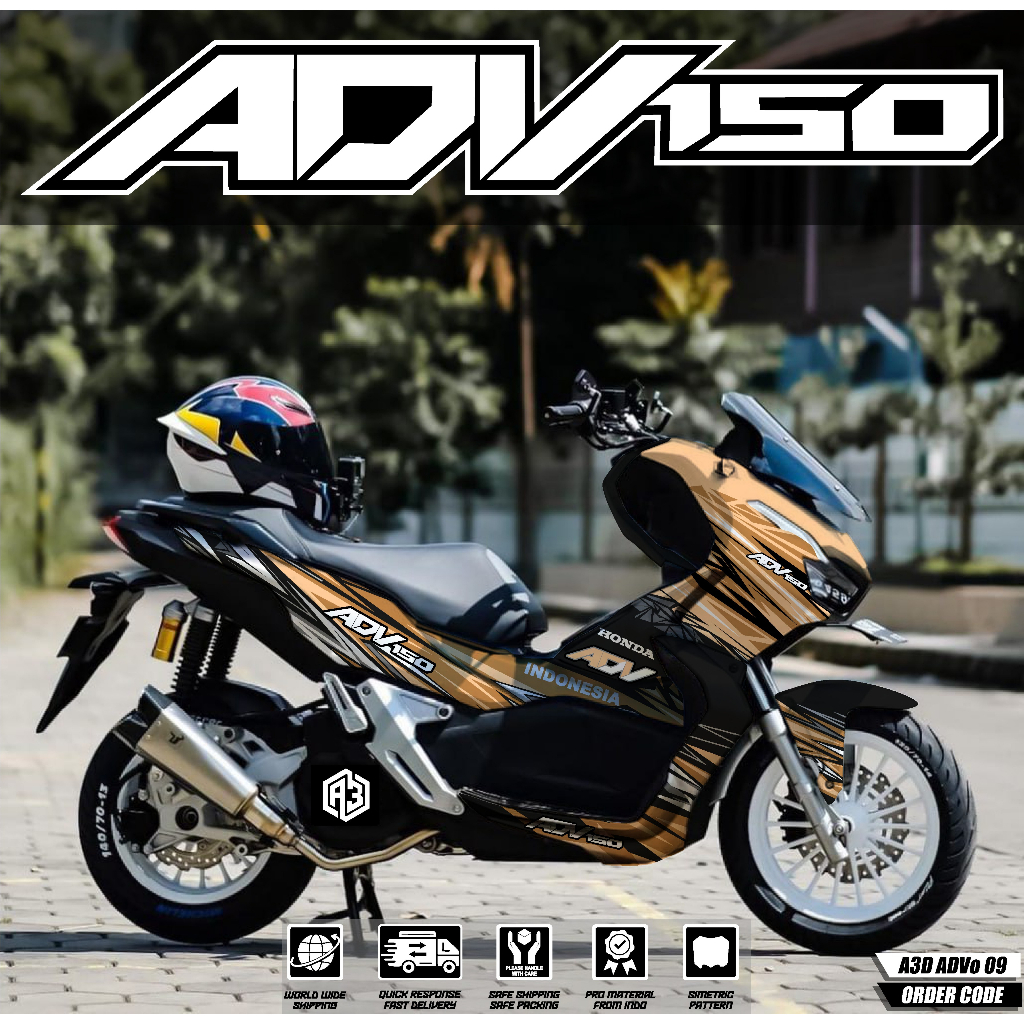 Jual (COD) Decal Sticker ADV 150 Full Body Dekal stiker adv 150 ...