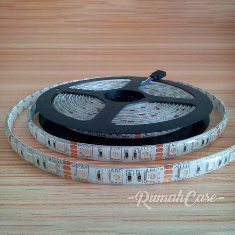 Jual 1 Roll 5 meter IP44 LED Strip RGB 5050 12V waterproof 4pin 4 pin ...