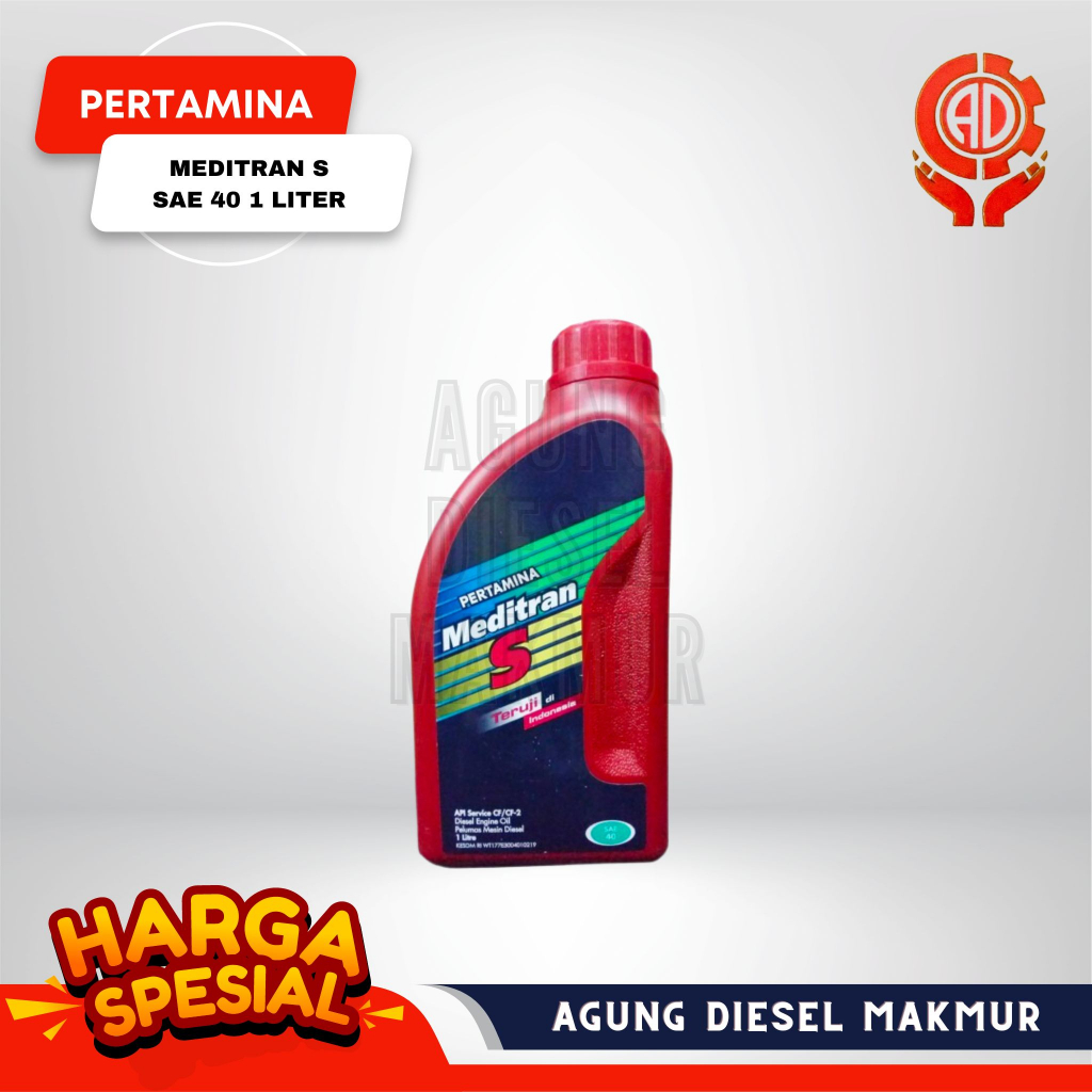 Jual Pertamina Oli Mesin Diesel Meditran S SAE 40 1 Liter | Shopee ...