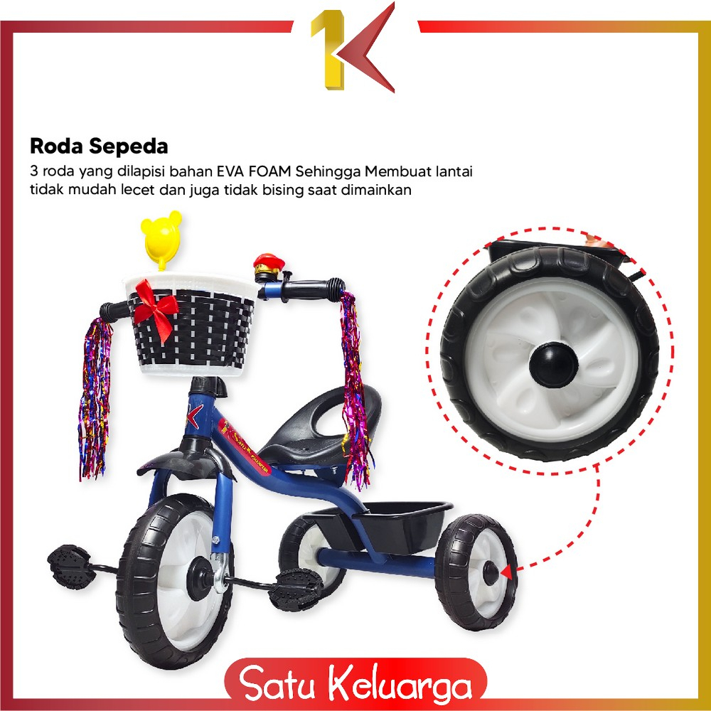 Jual SK-M307 Mainan Sepeda Anak Roda 3 Tricycle Sepeda Keseimbangan ...