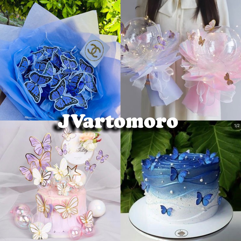 Jual TOPPER KUPU KUPU Hiasan Dekorasi Bucket | Shopee Indonesia