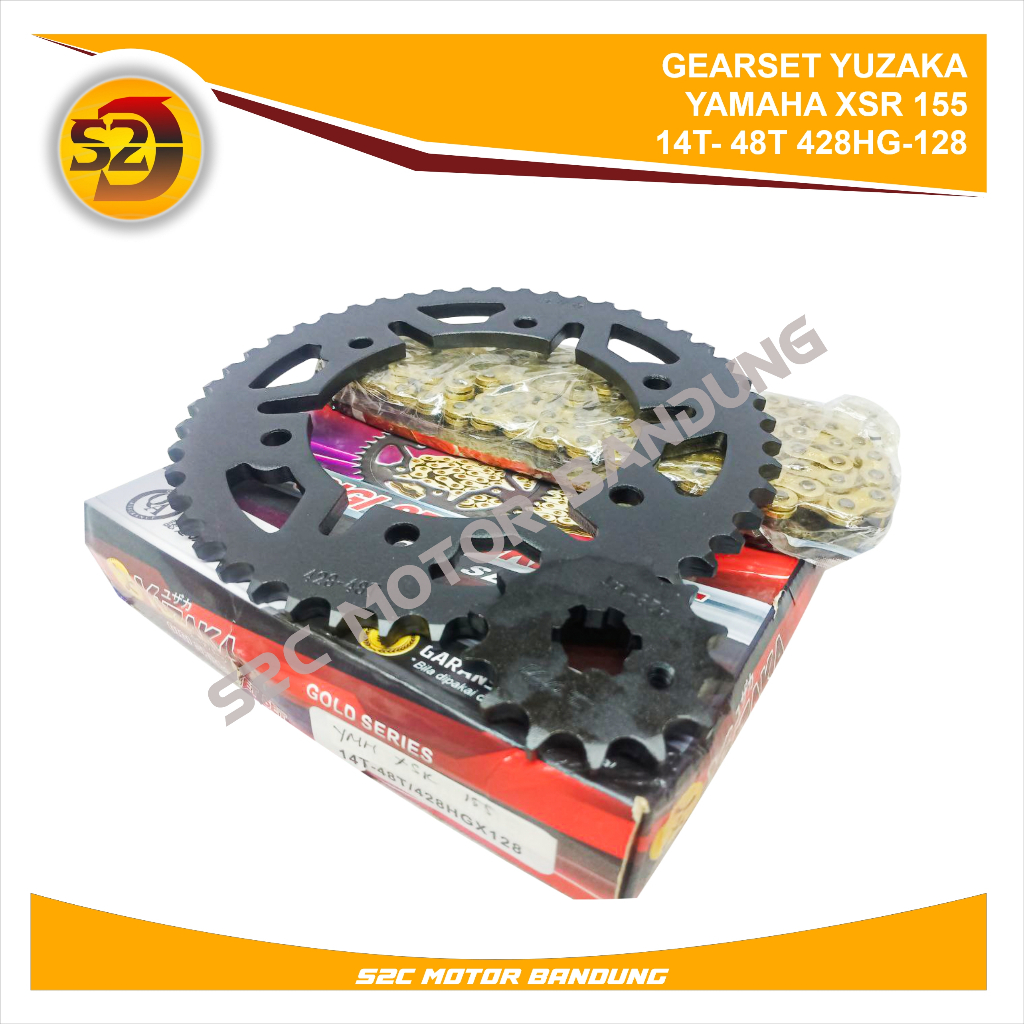 Jual GEARSET GIR SET YAMAHA XSR 155 YUZAKA RANTAI GOLD Shopee Indonesia
