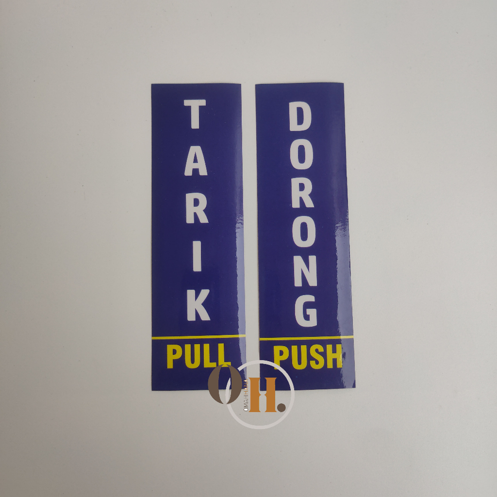 Jual Stiker Dorong Tarik Stiker Pintu Pull Push Shopee Indonesia 4714