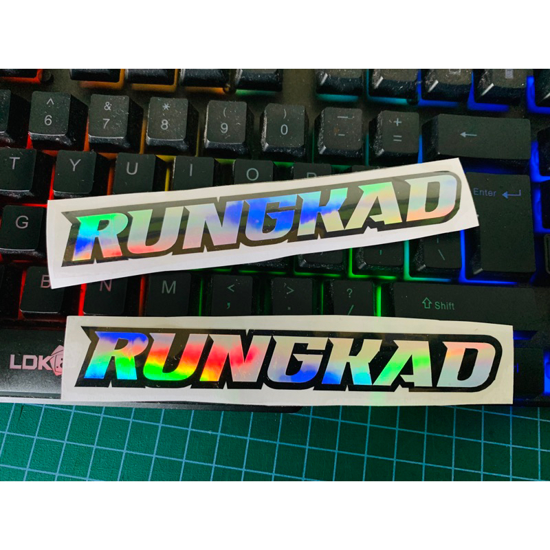 Jual Stiker RUNGKAD Bahan Cutting Hologram Viral | Shopee Indonesia