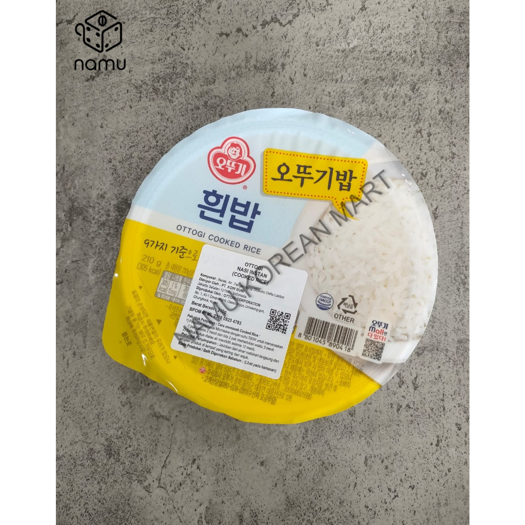 Jual Ottogi Cooked White Rice 210gr - Nasi Putih Instan Korea Siap Saji ...