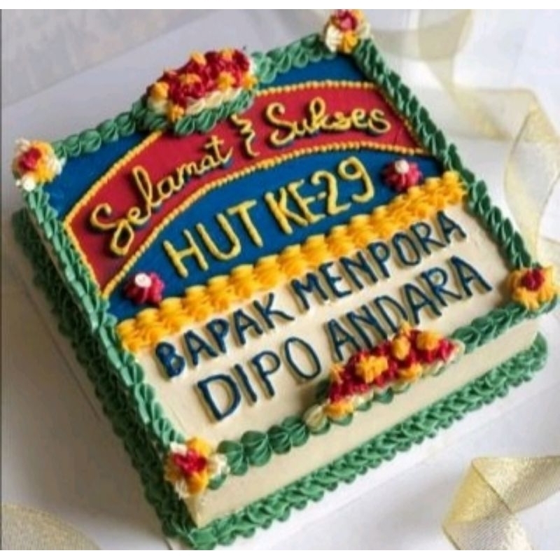Jual [H-1] CAKE KARANGAN BUNGA | Shopee Indonesia