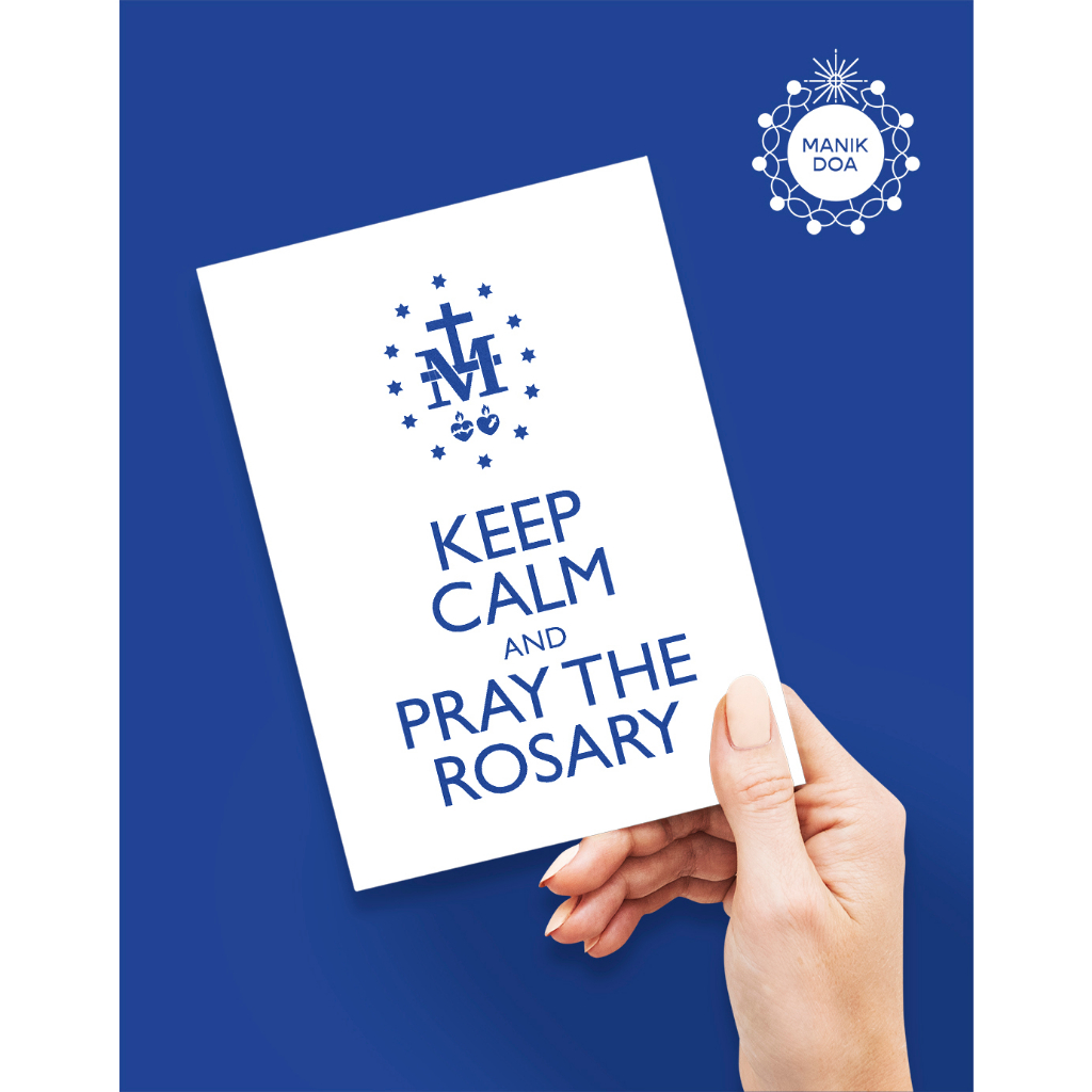 Jual Kartu Ucapan - Greeting Cards Rohani Katolik Rosario Maria ...