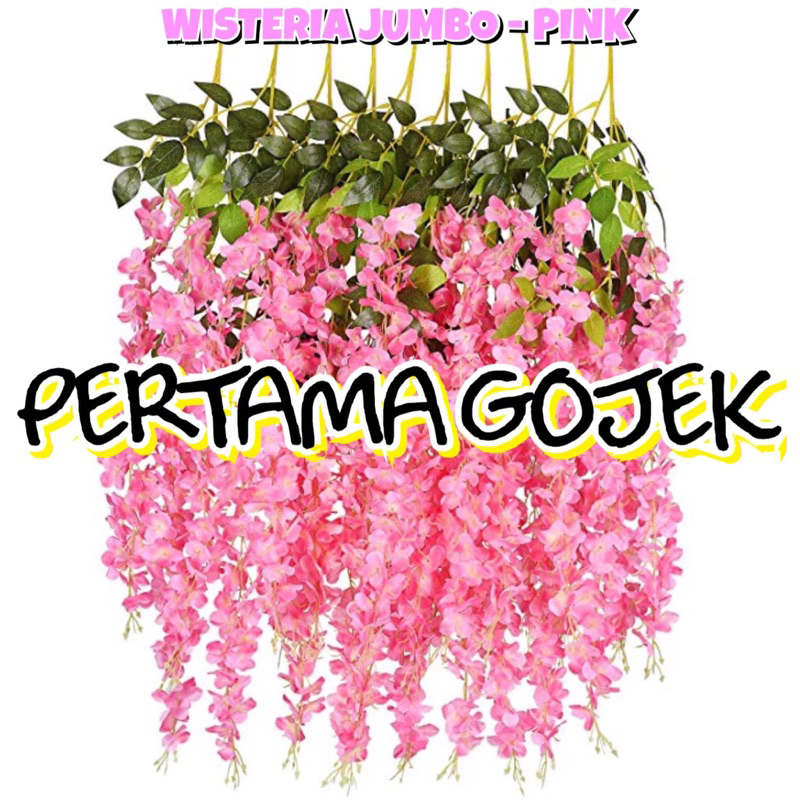 Jual SATUAN WISTERIA JUMBO/ Bunga Plastik/ Rumput Plastik/ Daun Rambat ...