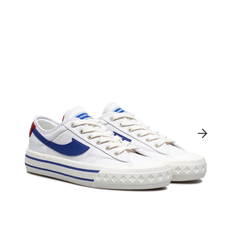 Jual [ ORIGINAL ] SEPATU COMPASS RETROGRADE WHITE BLUE LOW | Shopee ...