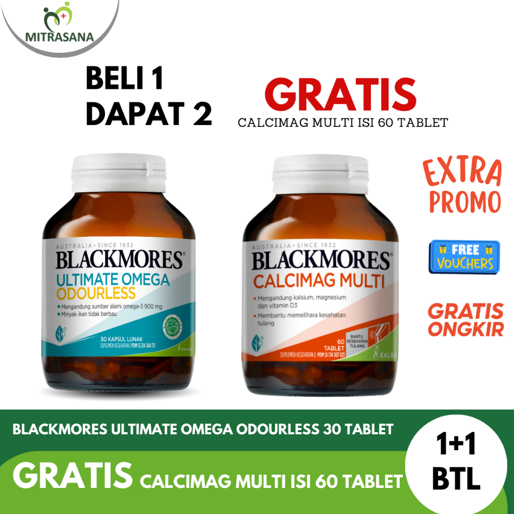 Jual Blackmores Ultimate Omega Odourless 30 Kapsul Gratis Blackmores