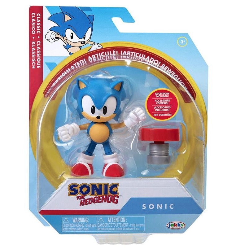 Jual Sonic The Hedgehog 4" Figure - Classic Sonic With Spring Wave ...