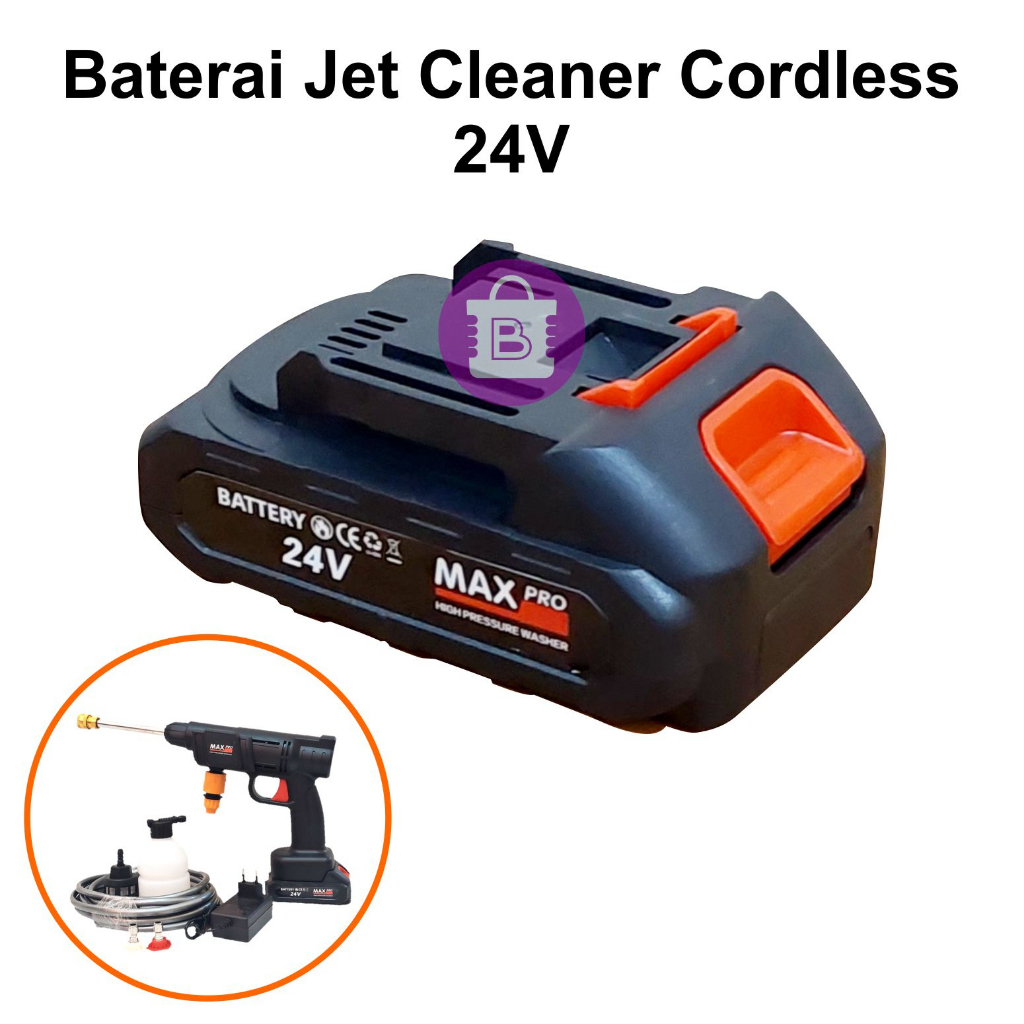 Jual Baterai Lithium 24V Jet Cleaner Cordless | Baterei Washer Gun ...