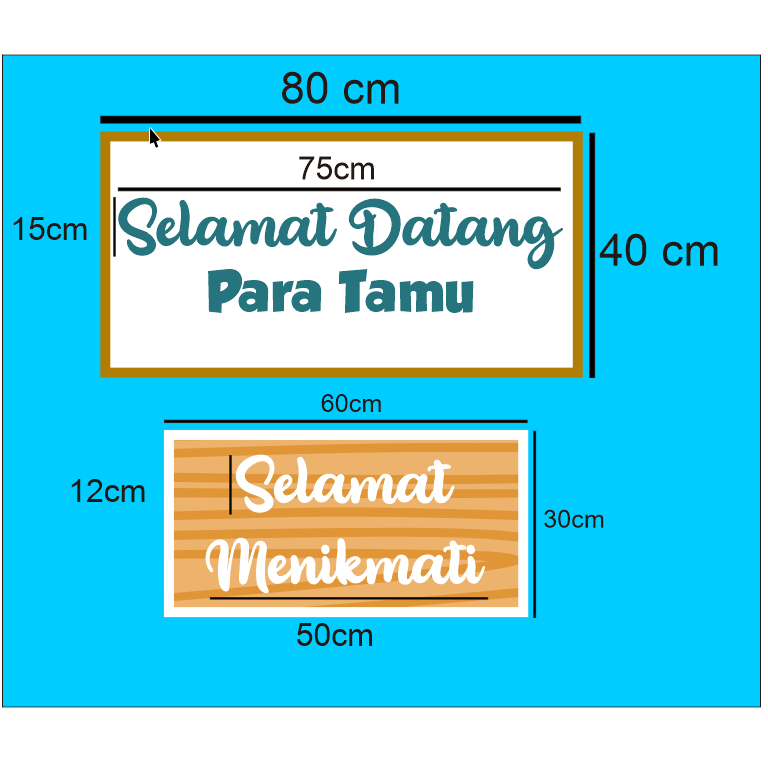 Jual Custom Styrofoam Frame Ucapan Selamat Datang/Menikmati | Shopee ...