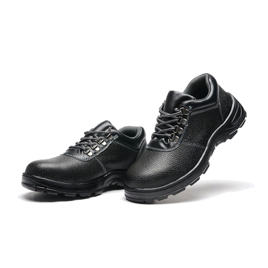 Jual Sepatu Safety Shoes Ujung Besi Sepatu Proyek Full Black Low Cut ...