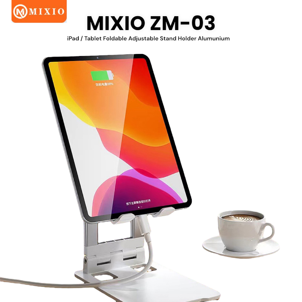Jual MIXIO ZM03 Foldable Adjustable Tablet/iPad Stand Holder
