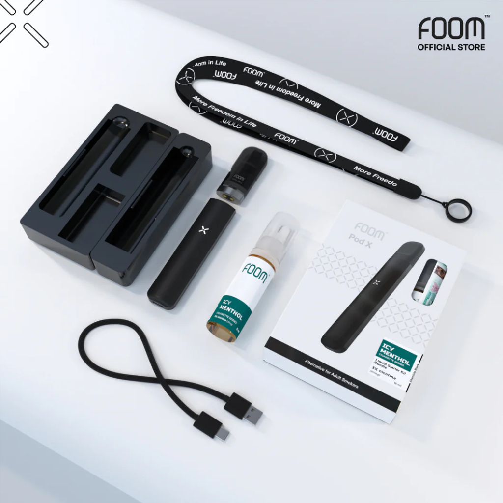 Jual BUNDLING - Foom Pod X + Liquid Foom 15ml Pods Kit Device Foom Lab ...