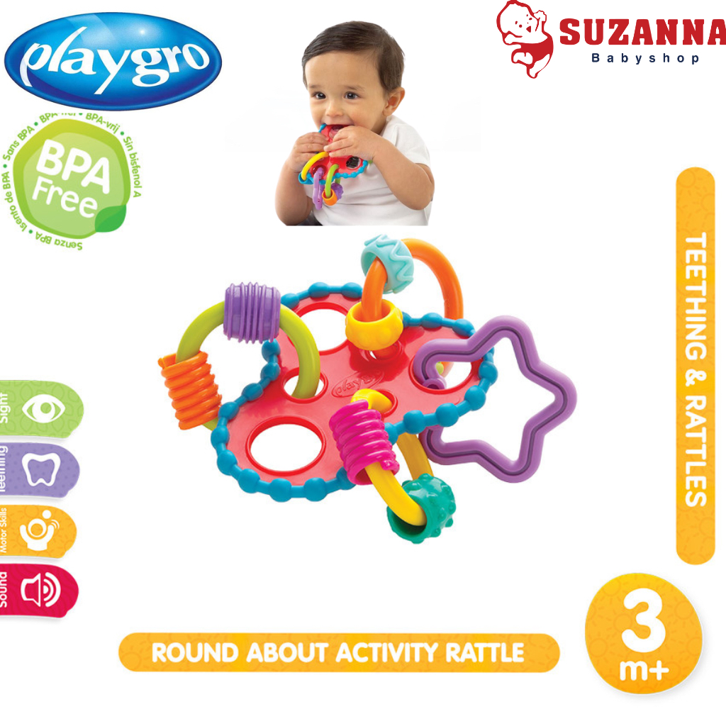 Jual Playgro Roundabout Ratlle / Round About Activity Rattle | Shopee ...