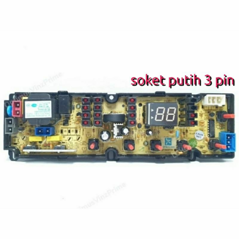 Jual Modul Pcb Mesin Cuci Sharp Es H T Gy Soket Putih Pin Original Program Shopee Indonesia