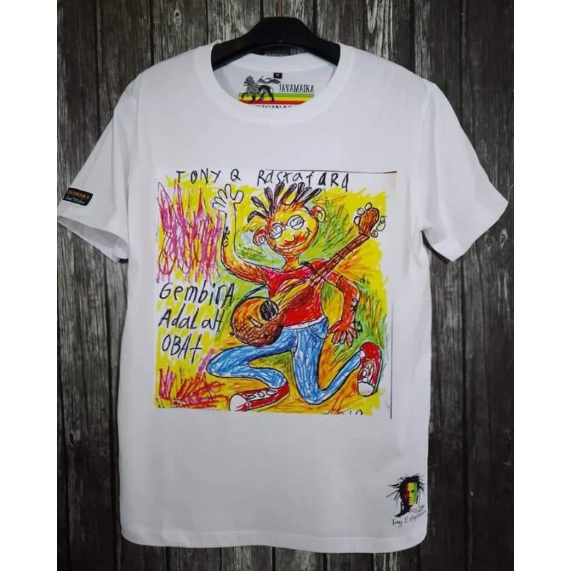 Jual Kaos Gembira Adalah Obat Tony q Rastafara topi rasta Javamaika ...