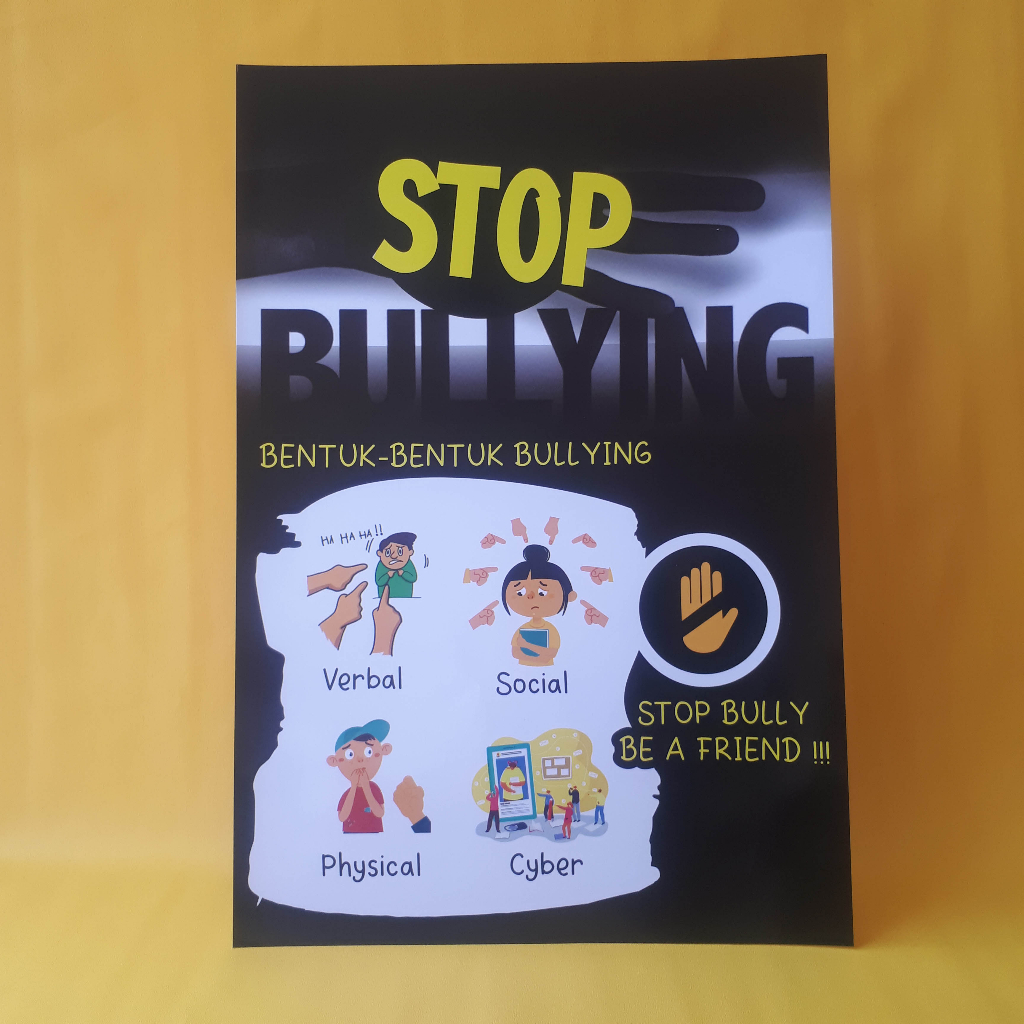 Jual Poster Stop Bullying | Bentuk Bentuk Bulying | Stop Bully Be A ...