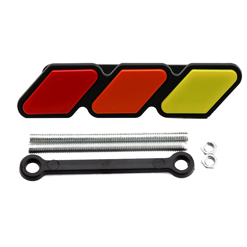 Jual Tri-Color 3 Grille Badge Emblem Stickers Decals Auto Car ...