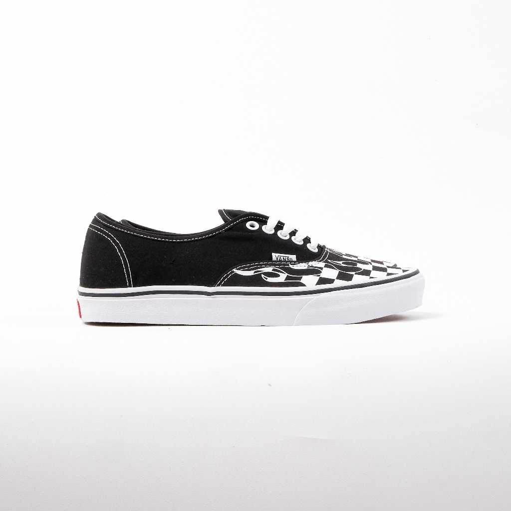 Vans Authentic Checkerboard Flame “ Black / White “