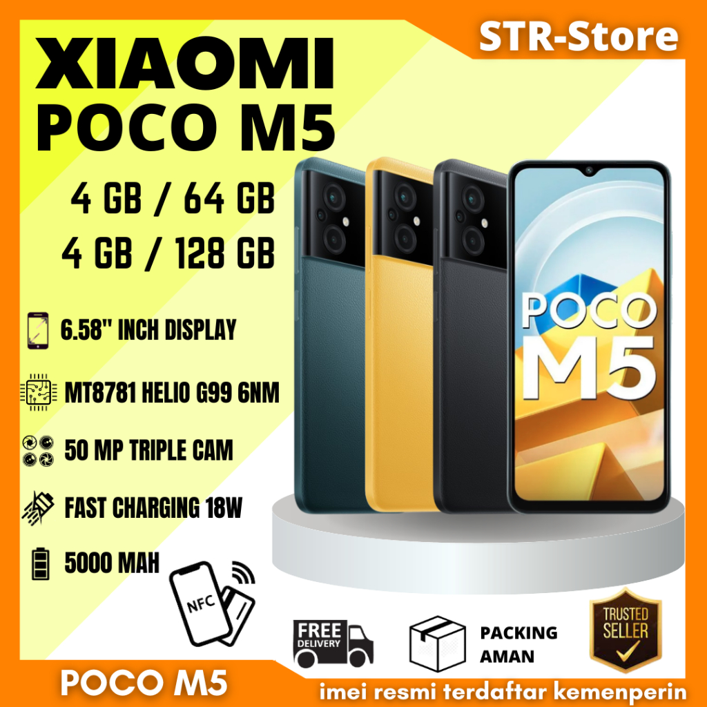 Jual XIAOMI POCO M5 4/128 GB POCO M5 4/64 GB GARANSI RESMI XIAOMI ...