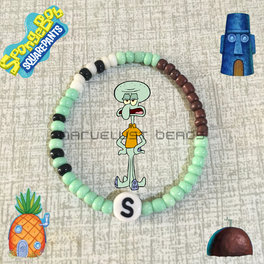 Jual Gelang Kartun Spongebob | Beads Bracelet Spongebob | Aksesoris ...