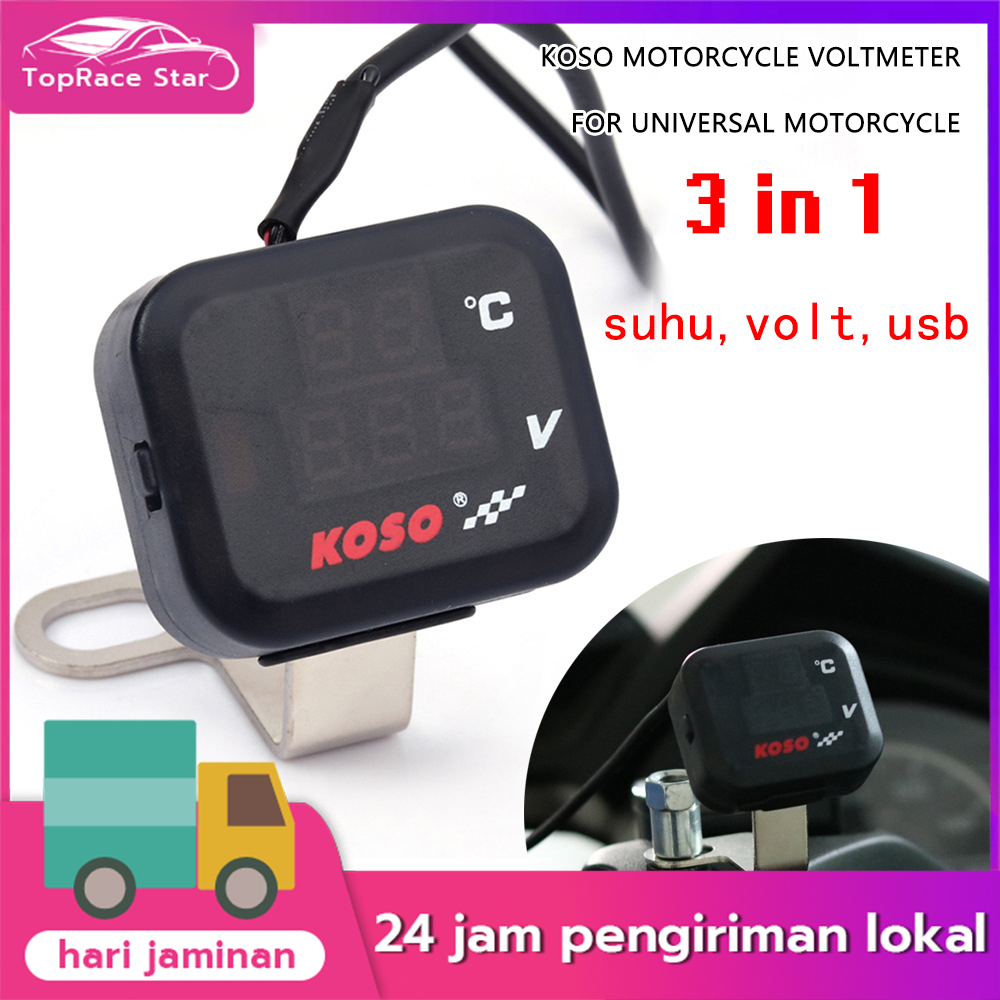 Jual Voltmeter Koso In Usb Charger Universal Semua Motor Anti Air