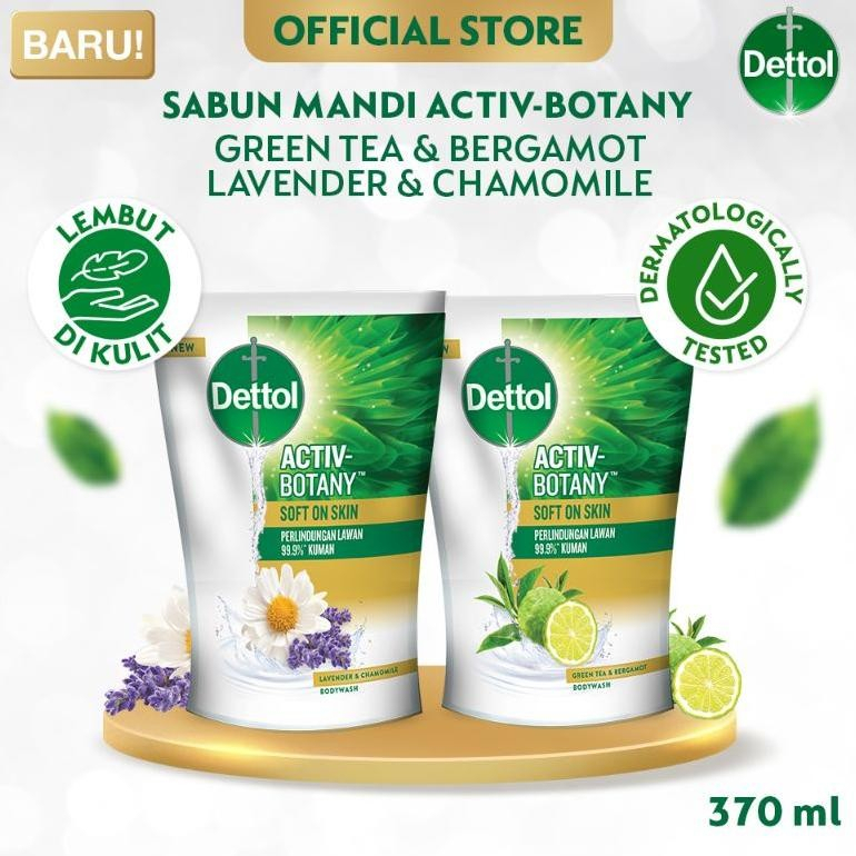 Jual Dettol Activ-Botany Body Wash / Sabun Mandi Cair Aneka Varian 370 ...