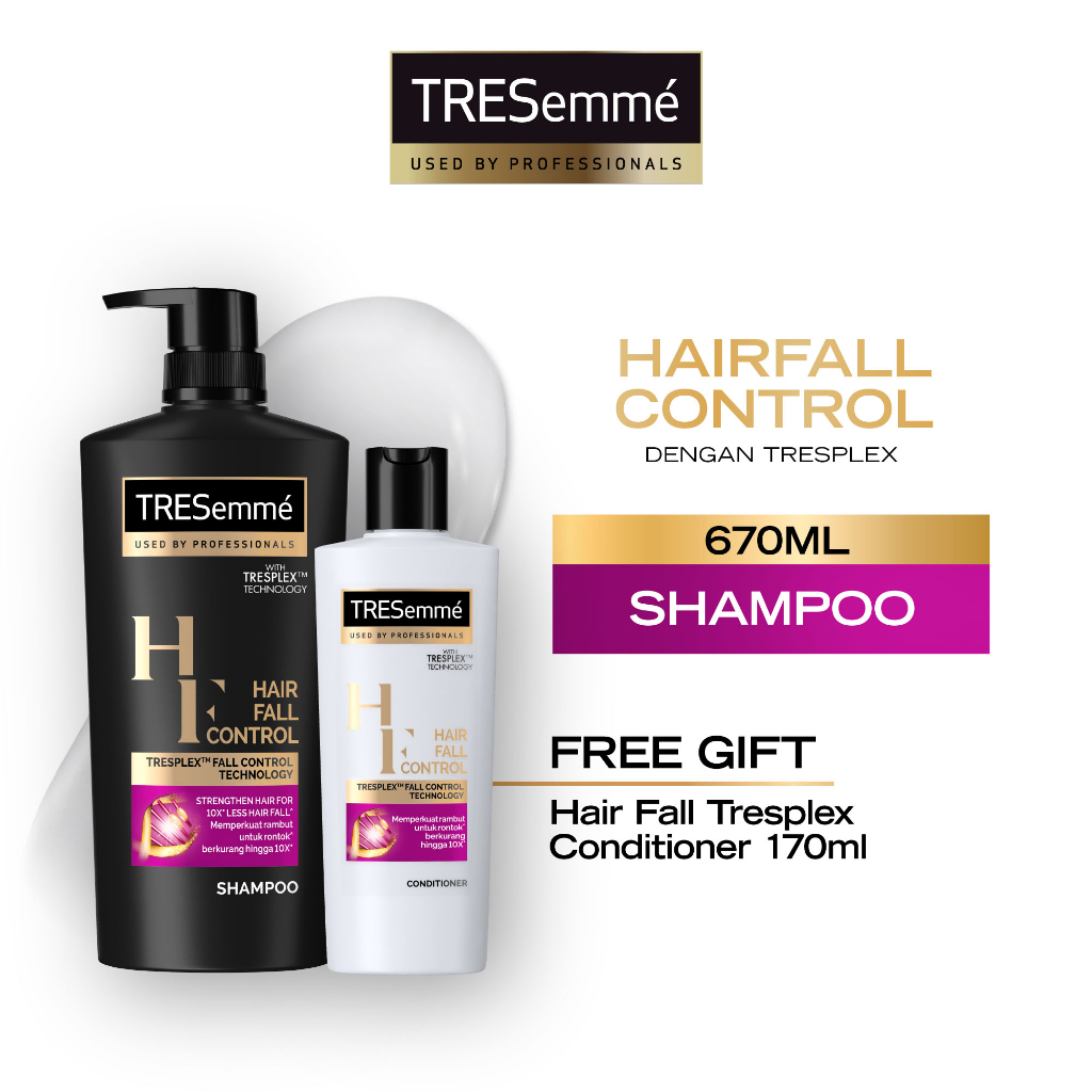 Jual Buy Tresemme Hair Fall Tresplex Shampoo 670ml Free Hair Fall Tresplex Conditioner 170ml 